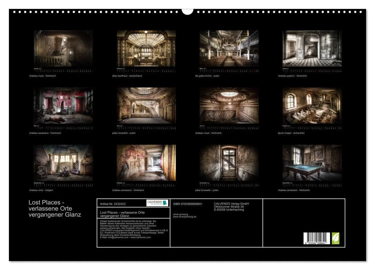 Bild: 9783569899841 | Lost Places - verlassene Orte vergangener Glanz (Wandkalender 2027...