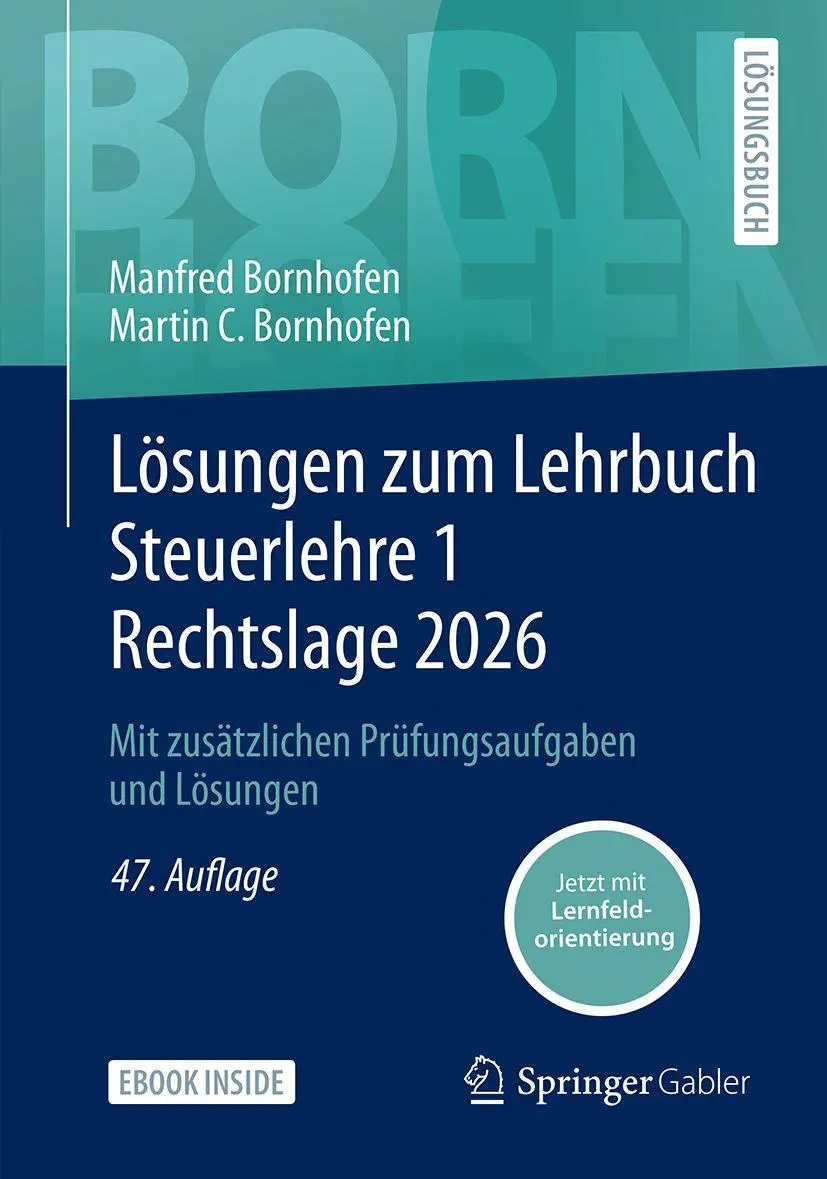 Cover: 9783658519841 | Lösungen zum Lehrbuch Steuerlehre 1 Rechtslage 2026 | Bundle | Deutsch