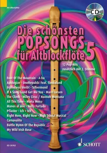 Cover: 9783795759841 | Die schönsten Popsongs für Alt-Blockflöte 5 | Uwe Bye | Broschüre