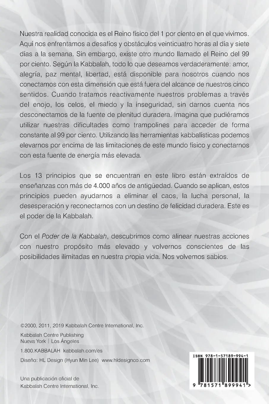Rückseite: 9781571899941 | El Poder de la Kabbalah | Rav Berg | Taschenbuch | Spanisch | 2022