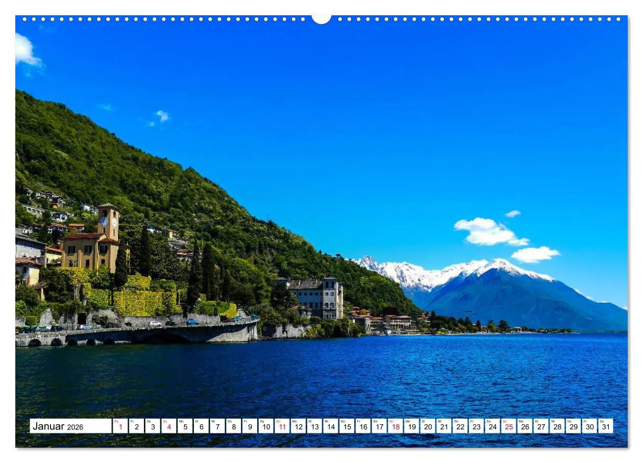 Bild: 9783457849941 | Bezaubernder Comer See (Wandkalender 2026 DIN A2 quer), CALVENDO...