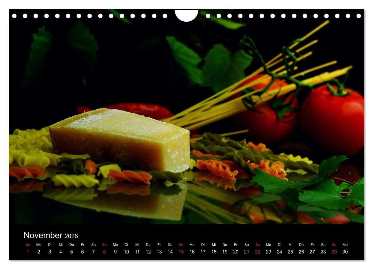 Bild: 9783516179941 | Pasta Kreationen (Wandkalender 2026 DIN A4 quer), CALVENDO...