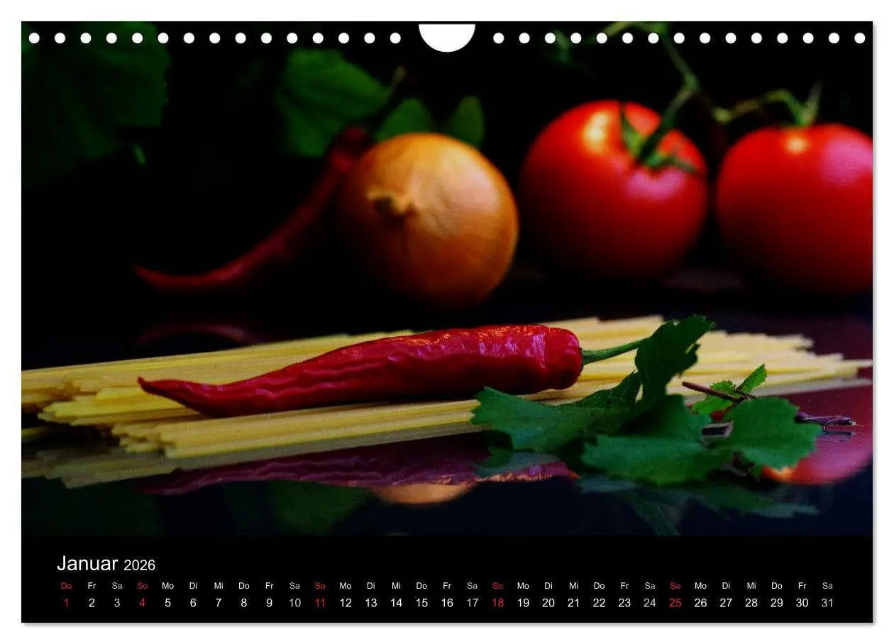 Bild: 9783516179941 | Pasta Kreationen (Wandkalender 2026 DIN A4 quer), CALVENDO...