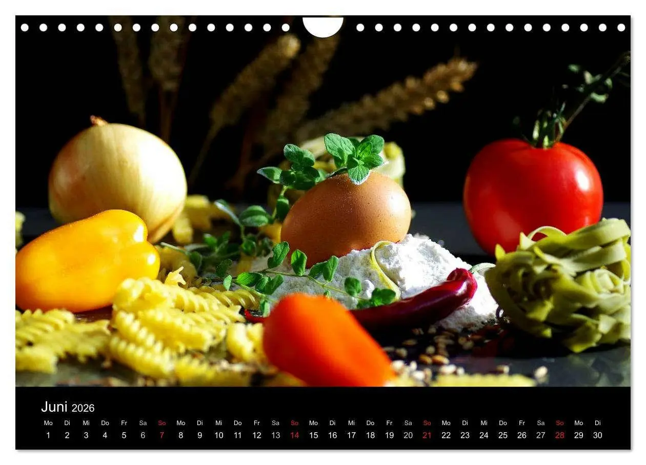 Bild: 9783516179941 | Pasta Kreationen (Wandkalender 2026 DIN A4 quer), CALVENDO...