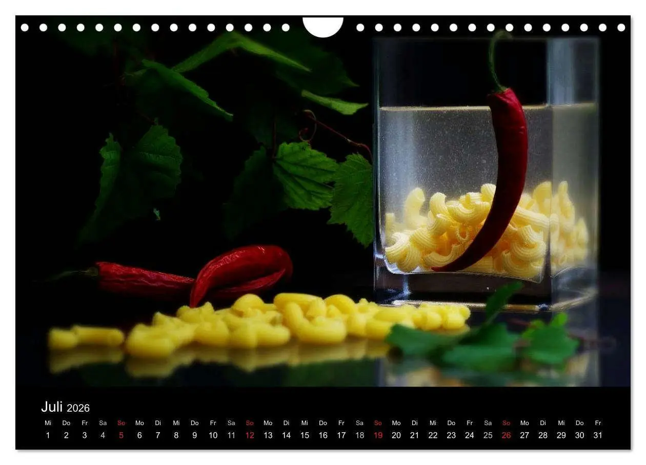 Bild: 9783516179941 | Pasta Kreationen (Wandkalender 2026 DIN A4 quer), CALVENDO...