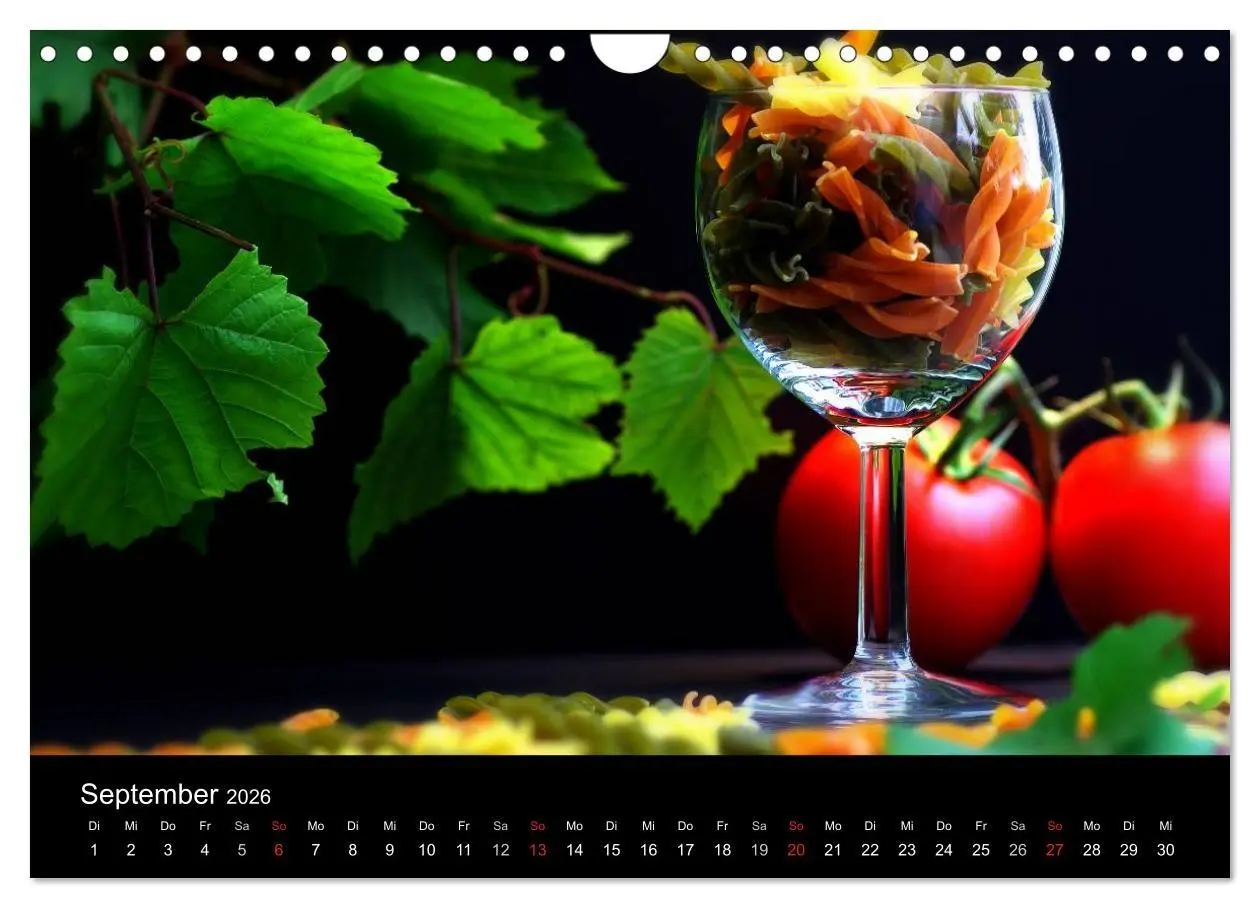 Bild: 9783516179941 | Pasta Kreationen (Wandkalender 2026 DIN A4 quer), CALVENDO...