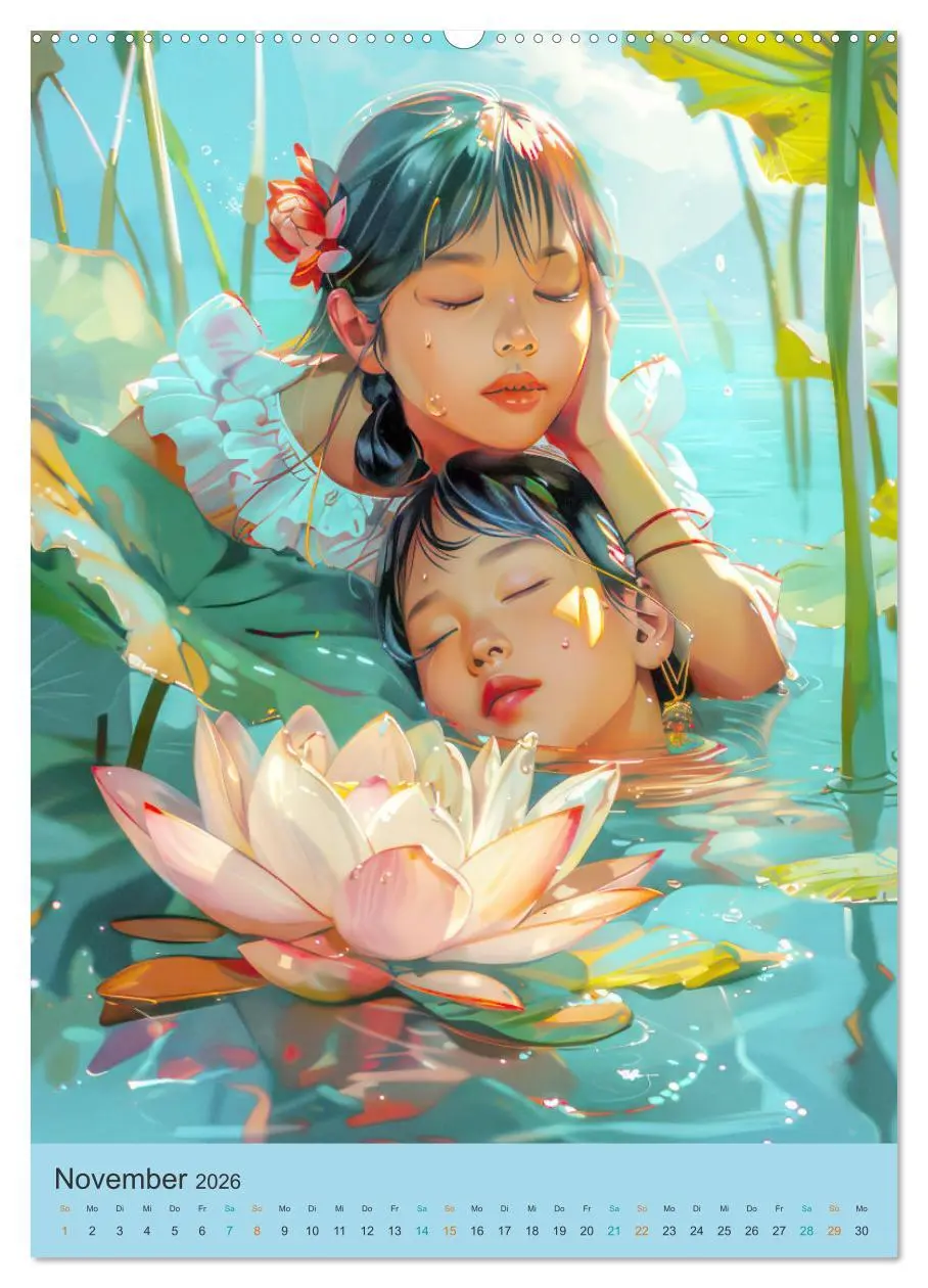 Bild: 9783516249941 | Animé asiatisch inspiriert (hochwertiger Premium Wandkalender 2026...