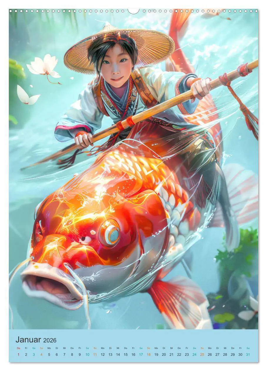 Bild: 9783516249941 | Animé asiatisch inspiriert (hochwertiger Premium Wandkalender 2026...