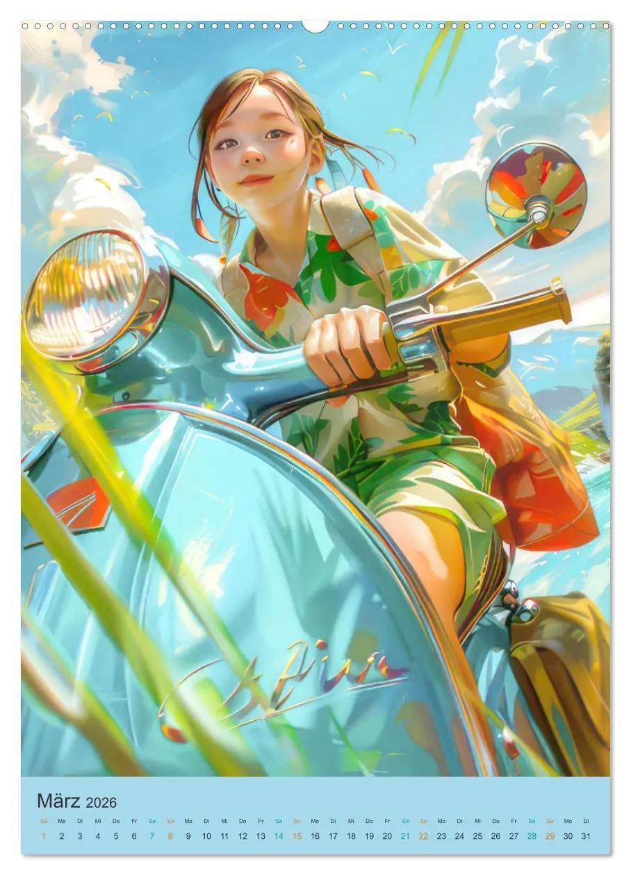 Bild: 9783516249941 | Animé asiatisch inspiriert (hochwertiger Premium Wandkalender 2026...