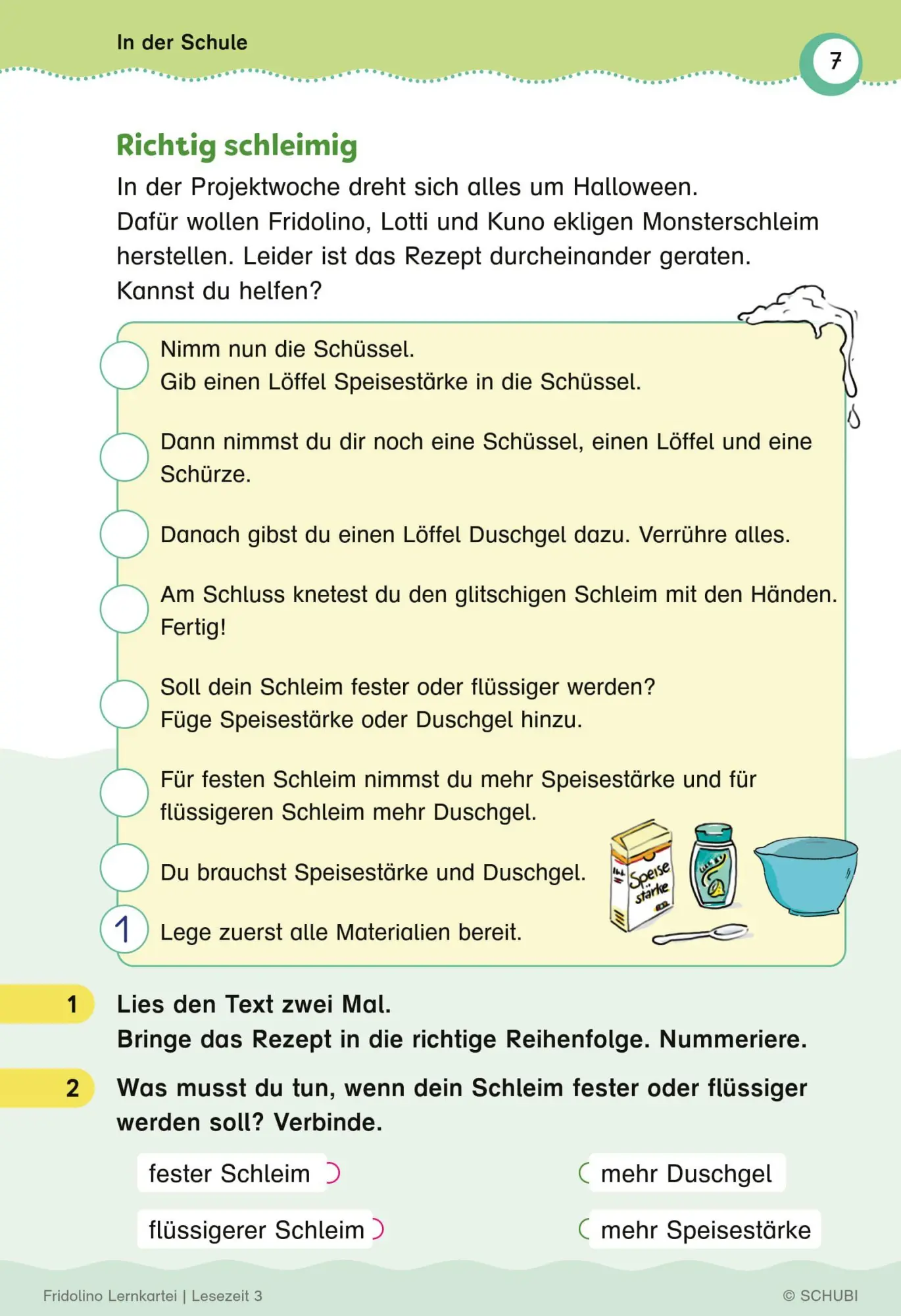 Bild: 9783072200042 | Fridolino-Lernkartei. Lesezeit 3 Übungskarten für das 3. Schuljahr