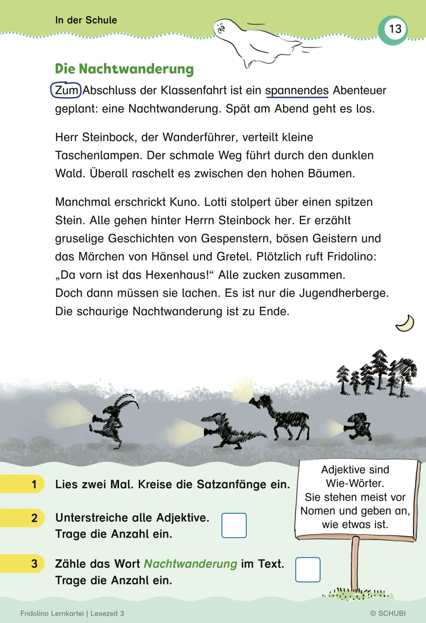 Bild: 9783072200042 | Fridolino-Lernkartei. Lesezeit 3 Übungskarten für das 3. Schuljahr