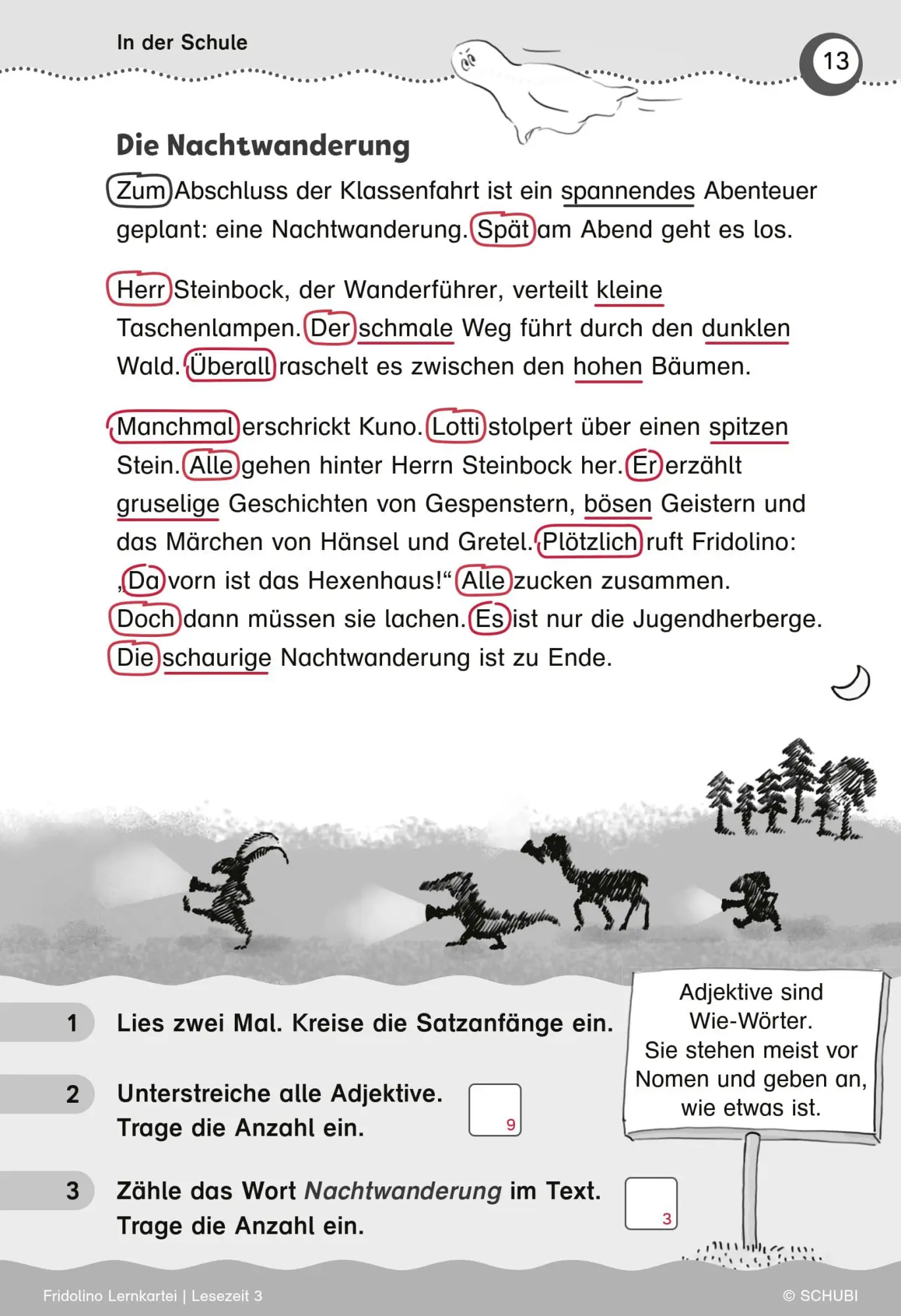 Bild: 9783072200042 | Fridolino-Lernkartei. Lesezeit 3 Übungskarten für das 3. Schuljahr