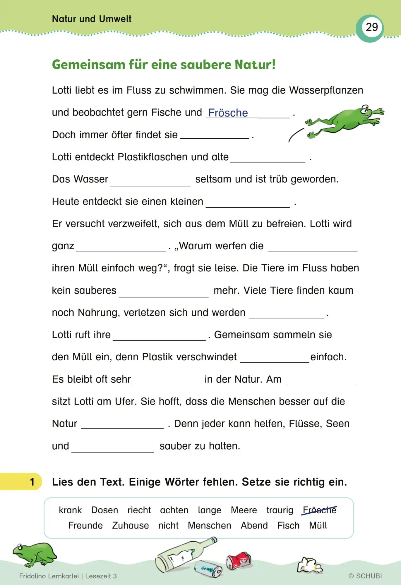 Bild: 9783072200042 | Fridolino-Lernkartei. Lesezeit 3 Übungskarten für das 3. Schuljahr