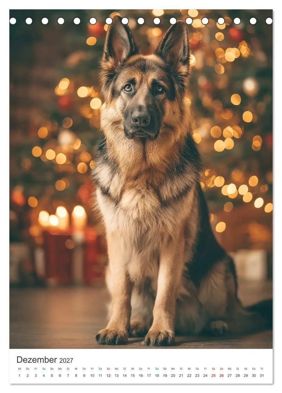 Bild: 9783516810042 | Seelenblick Schäferhund (Tischkalender 2027 DIN A5 hoch), CALVENDO...