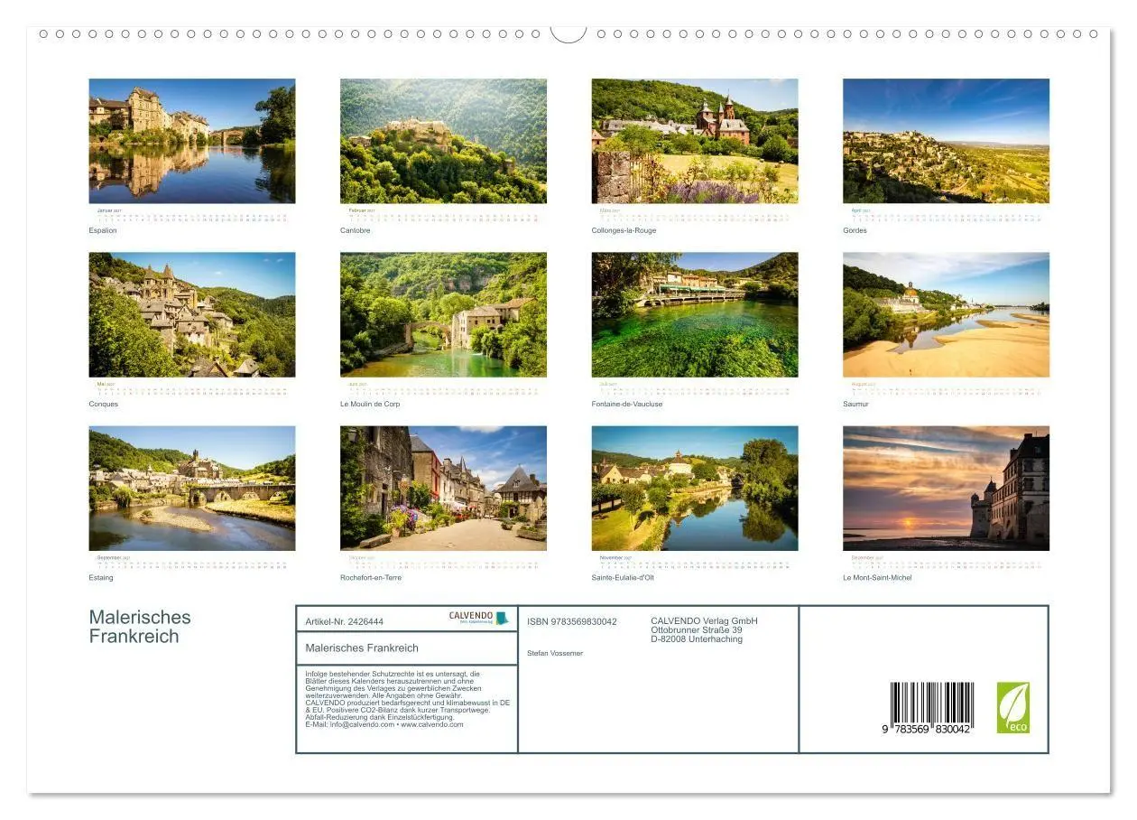 Bild: 9783569830042 | Malerisches Frankreich (hochwertiger Premium Wandkalender 2027 DIN...
