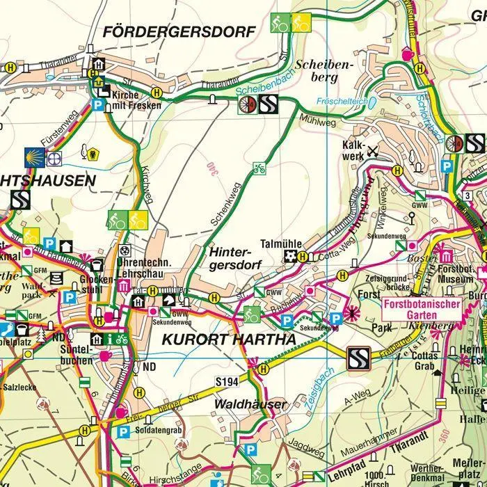 Bild: 9783868430042 | Weißeritztäler - Tharandter Wald | (Land-)Karte | Deutsch | 2021