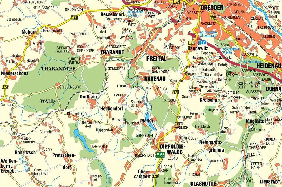 Bild: 9783868430042 | Weißeritztäler - Tharandter Wald | (Land-)Karte | Deutsch | 2021