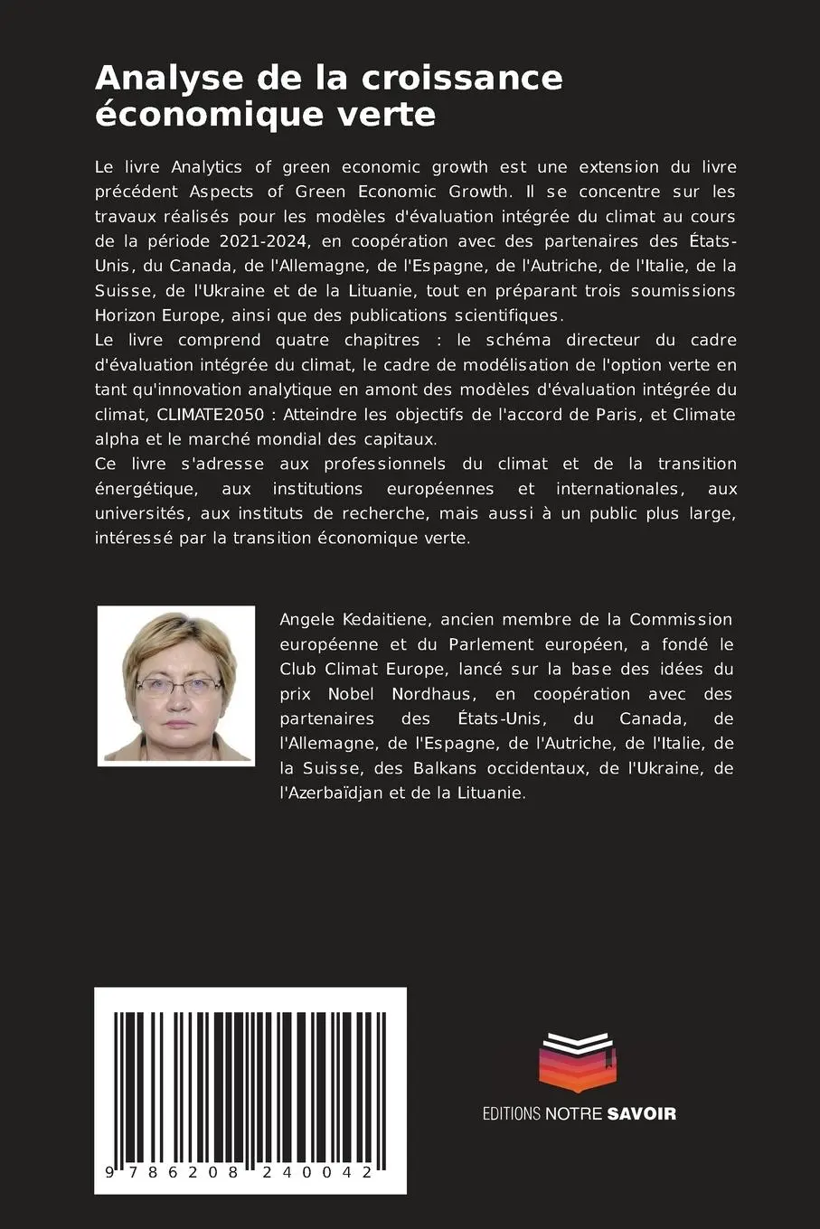 Rückseite: 9786208240042 | Analyse de la croissance économique verte | Angele Kedaitiene | Buch