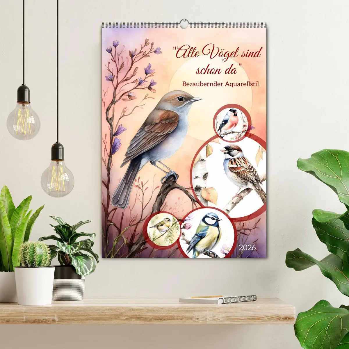 Bild: 9783457260142 | Alle Vögel sind schon da (Wandkalender 2026 DIN A2 hoch), CALVENDO...