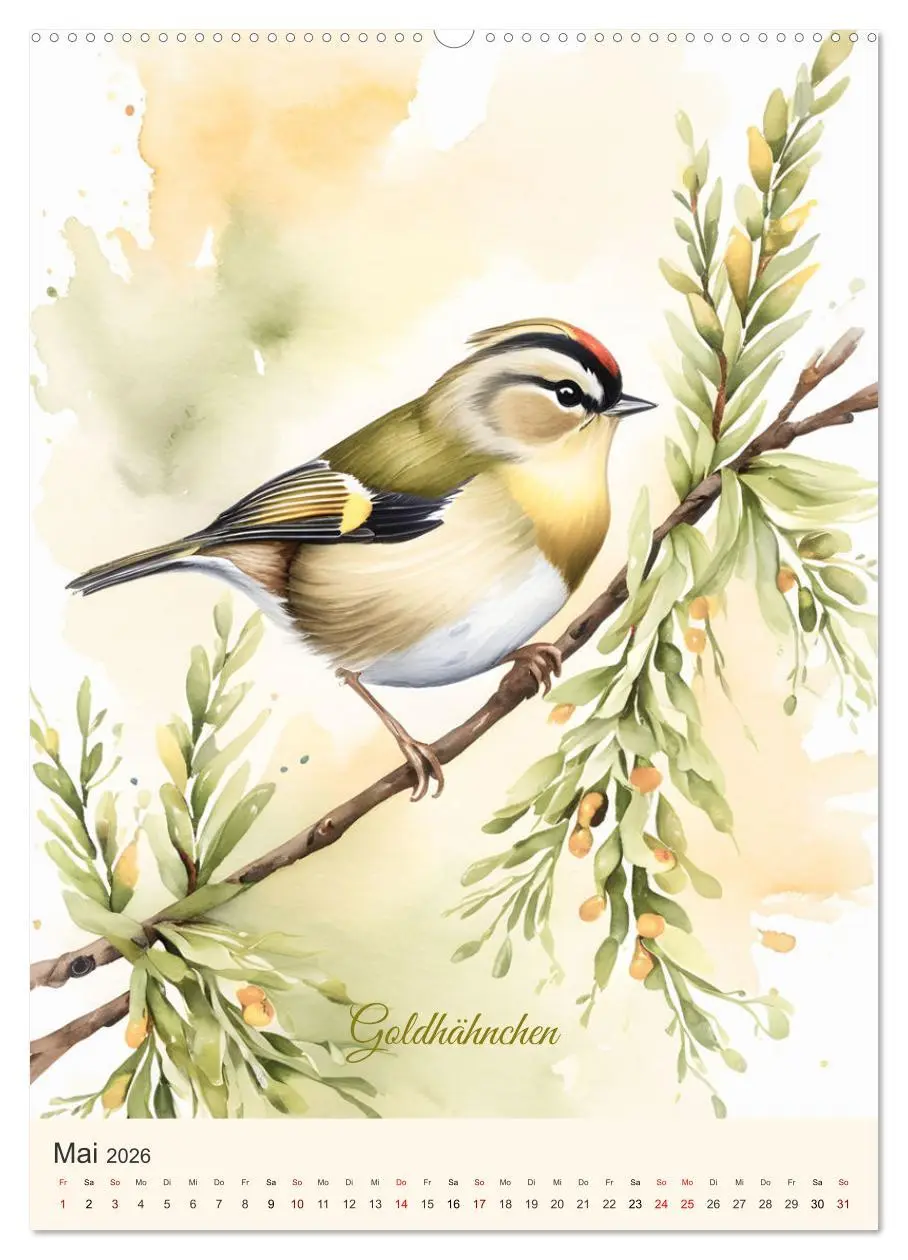 Bild: 9783457260142 | Alle Vögel sind schon da (Wandkalender 2026 DIN A2 hoch), CALVENDO...