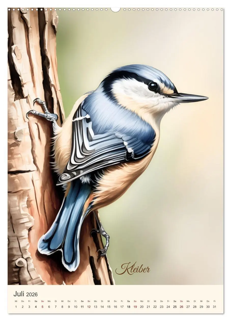 Bild: 9783457260142 | Alle Vögel sind schon da (Wandkalender 2026 DIN A2 hoch), CALVENDO...