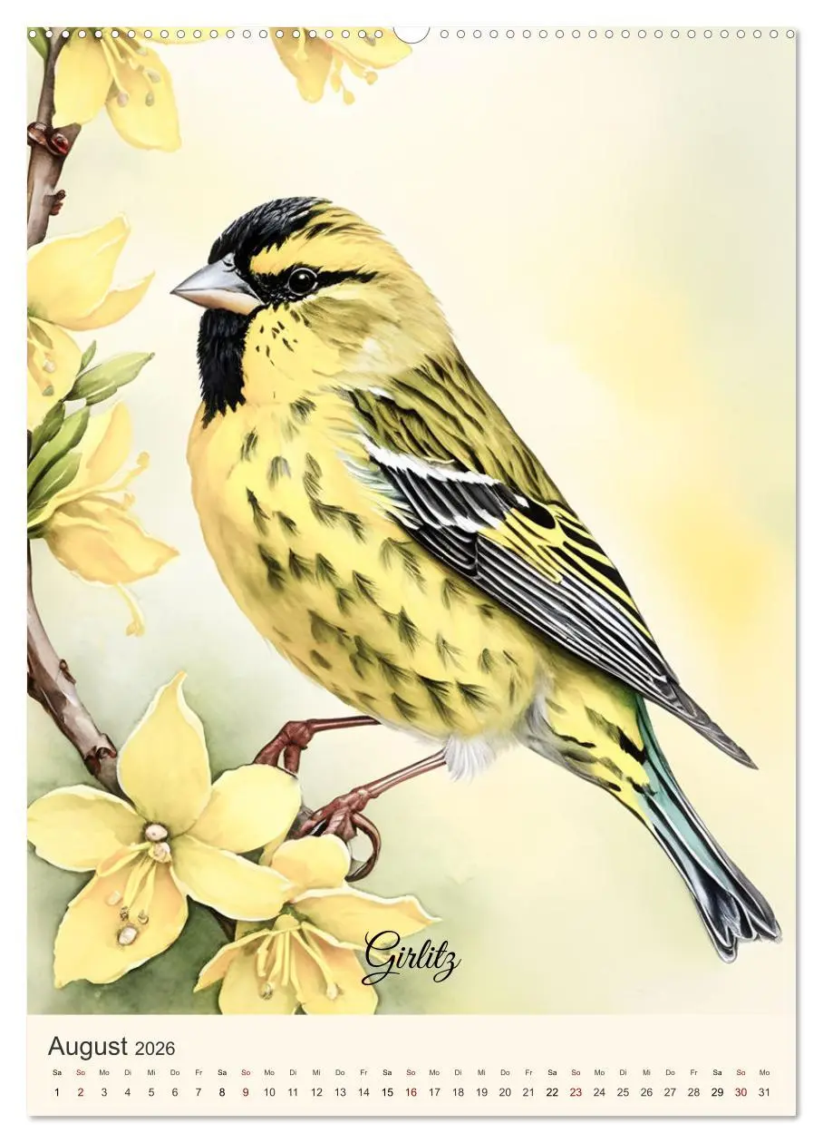 Bild: 9783457260142 | Alle Vögel sind schon da (Wandkalender 2026 DIN A2 hoch), CALVENDO...