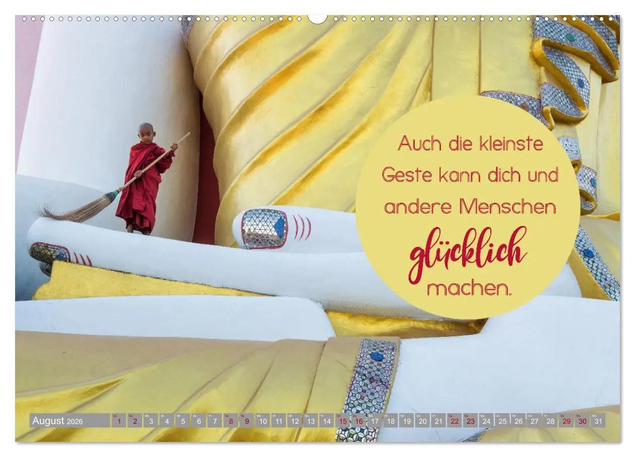 Bild: 9783457640142 | ACHTSAMKEIT - Wege des Glücks (Wandkalender 2026 DIN A2 quer),...