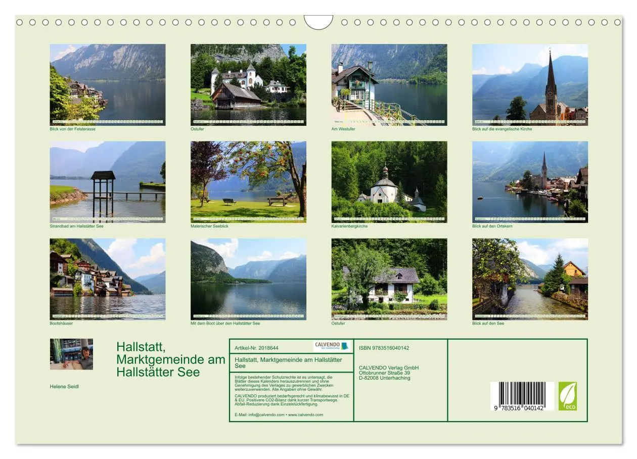 Bild: 9783516040142 | Hallstatt, Marktgemeinde am Hallstätter See (Wandkalender 2026 DIN...