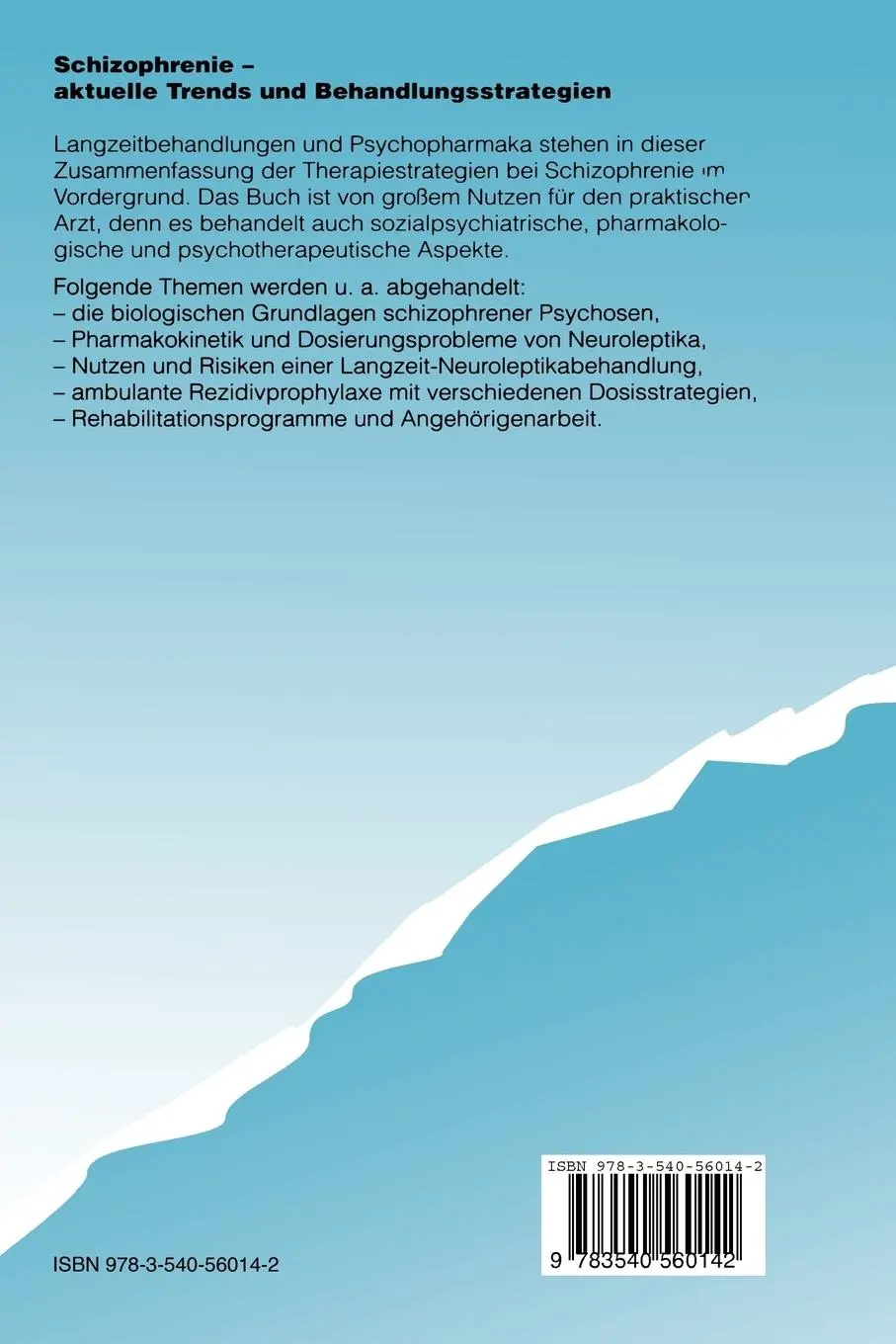 Rückseite: 9783540560142 | Schizophrenie - aktuelle Trends und Behandlungsstrategien | Buch | xi