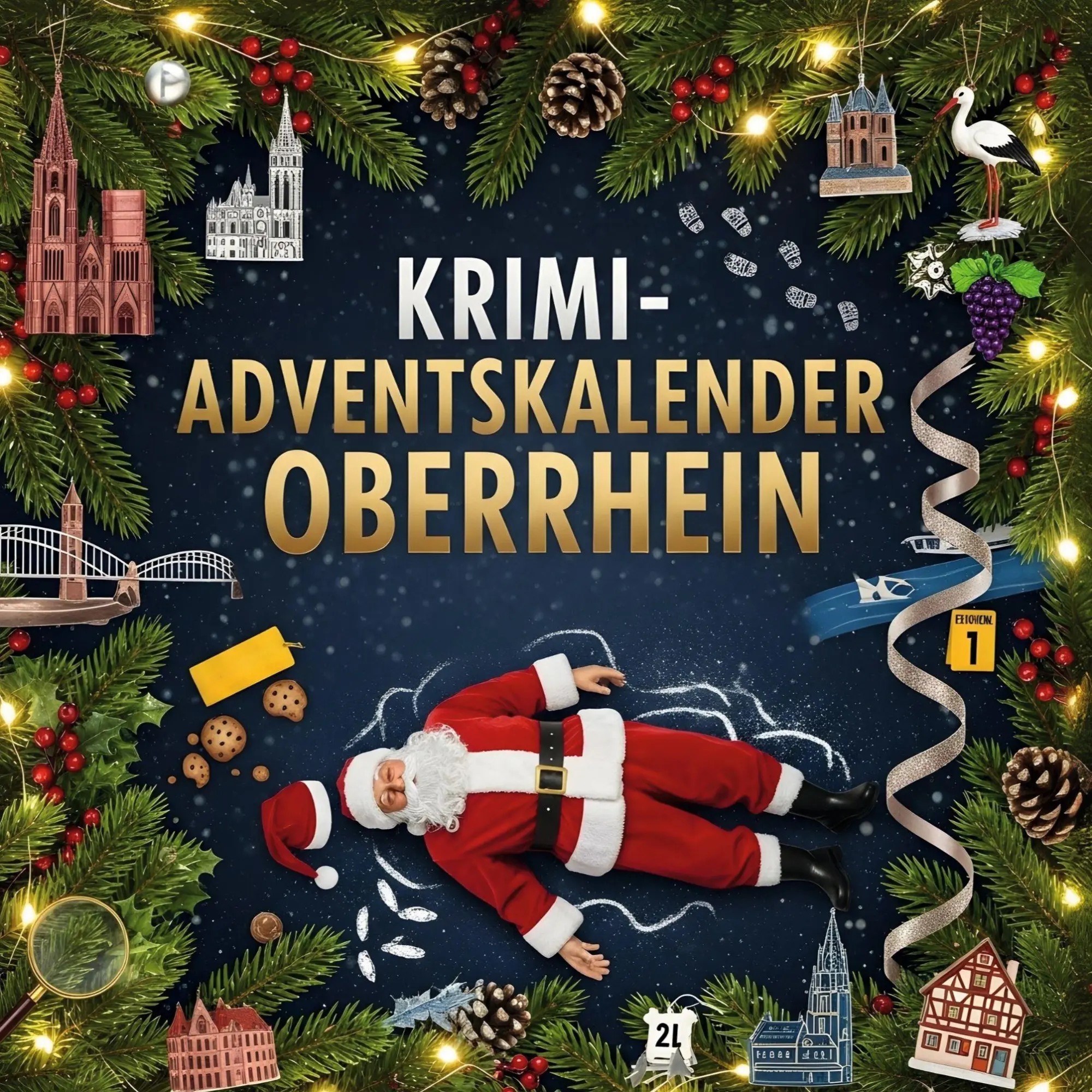 Cover: 9783695310142 | Der Krimi-Adventskalender Oberrhein | Mordsverdächtig in 24 Akten