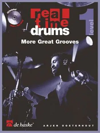 Cover: 9789043120142 | Real Time Drums More Great Grooves (ENG) | Arjen Oosterhout | 2004