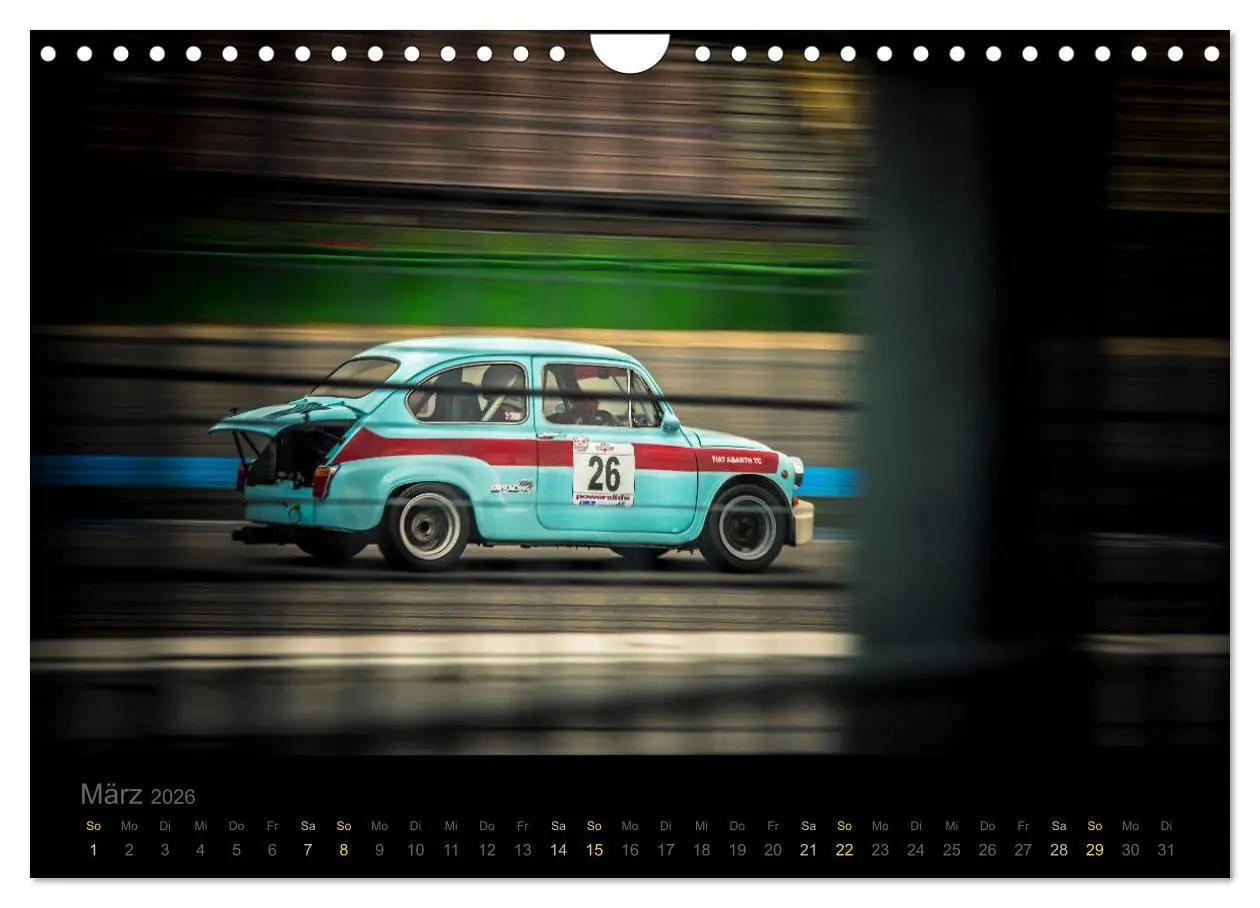 Bild: 9783457870242 | Abarth Racing (Wandkalender 2026 DIN A4 quer), CALVENDO Monatskalender