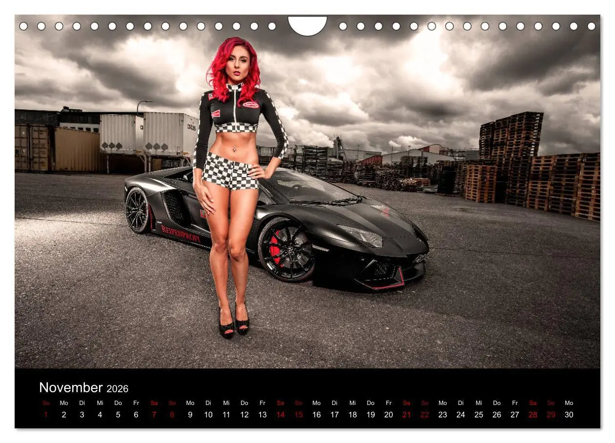 Bild: 9783457940242 | Cars and Girls (Wandkalender 2026 DIN A4 quer), CALVENDO...