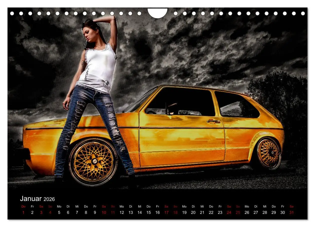 Bild: 9783457940242 | Cars and Girls (Wandkalender 2026 DIN A4 quer), CALVENDO...