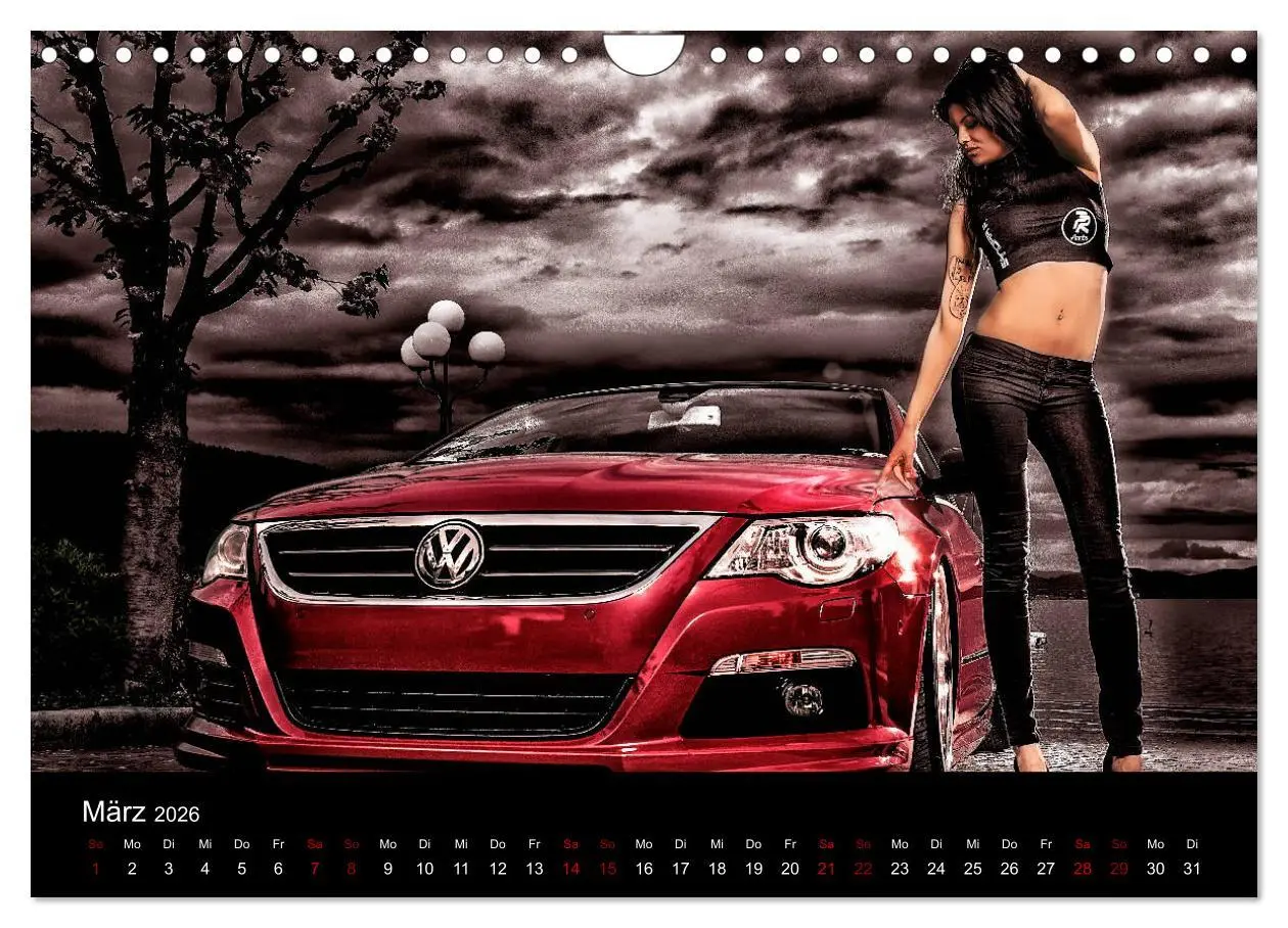 Bild: 9783457940242 | Cars and Girls (Wandkalender 2026 DIN A4 quer), CALVENDO...