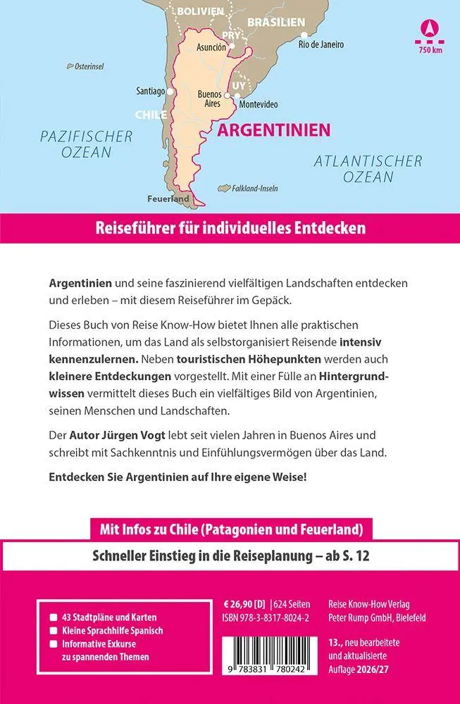 Bild: 9783831780242 | Reise Know-How Reiseführer Argentinien mit Patagonien und Feuerland