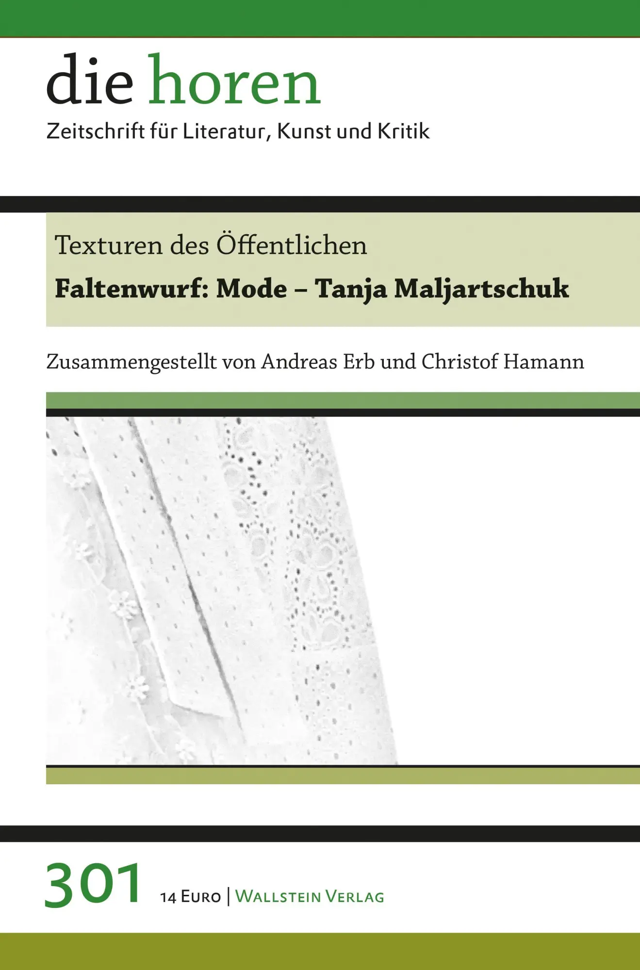 Cover: 9783835360242 | Texturen des Öffentlichen | Faltenwurf: Mode - Tanja Maljartschuk