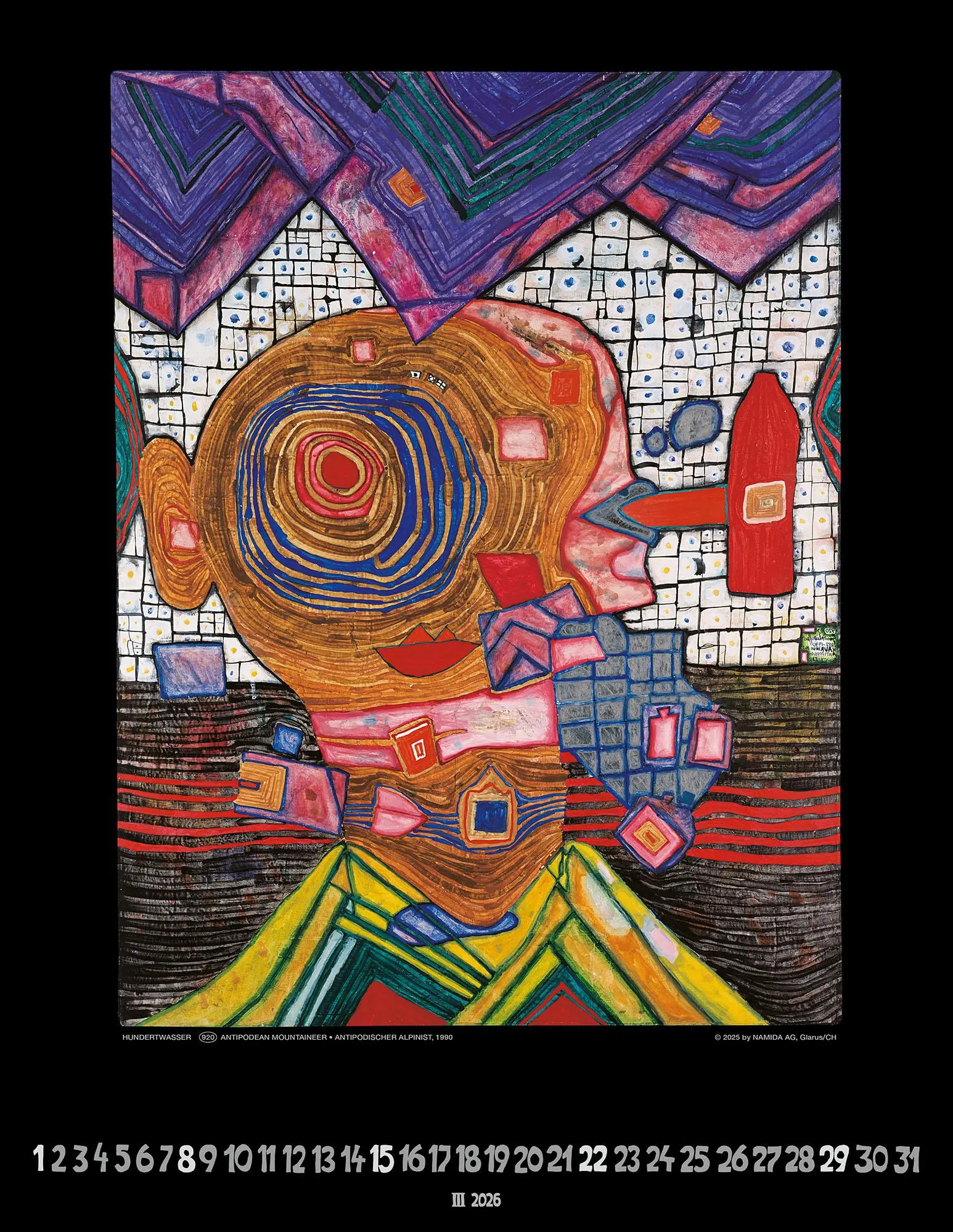Bild: 9783910430242 | Hundertwasser Art Calendar 2026 | Wörner Verlag GmbH | Kalender | 2026