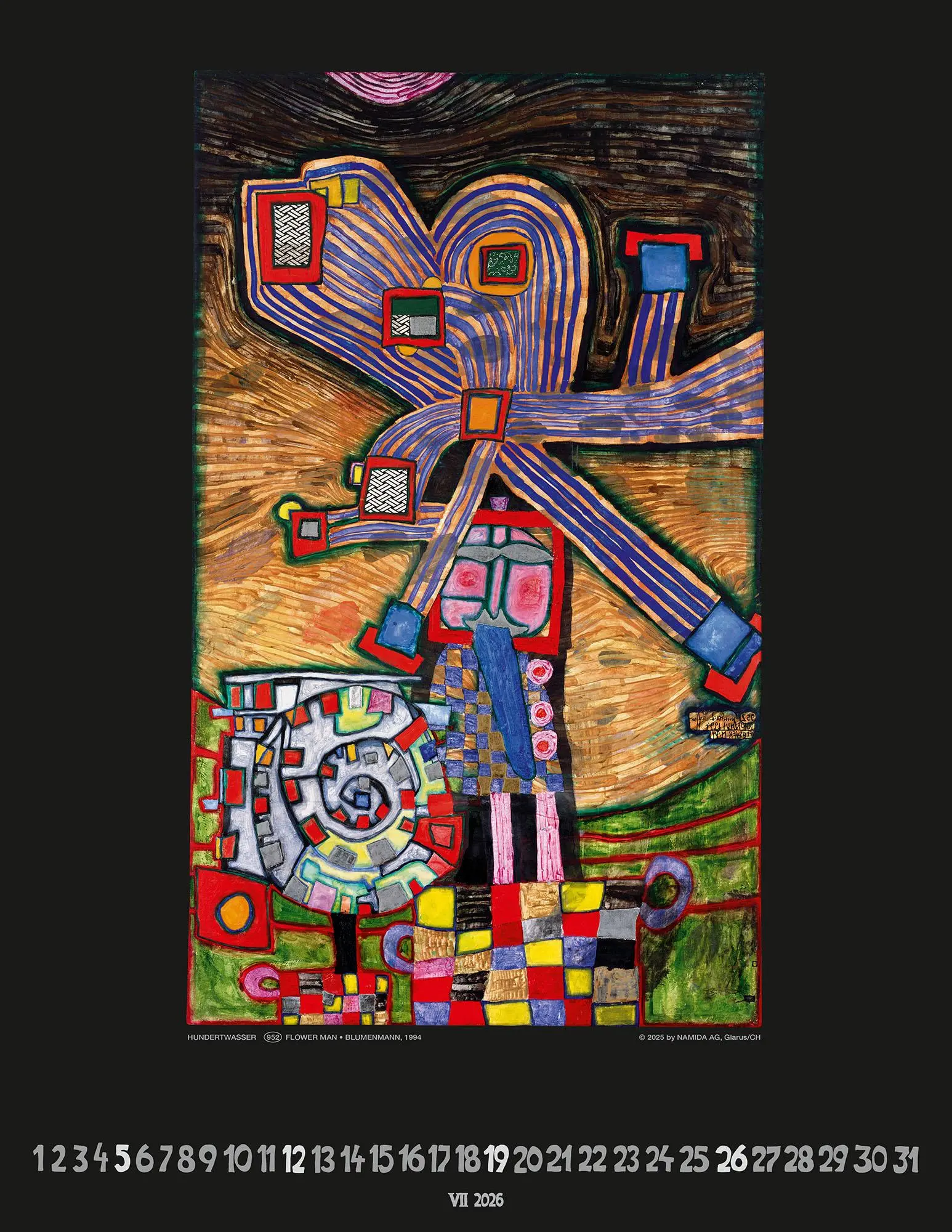 Bild: 9783910430242 | Hundertwasser Art Calendar 2026 | Wörner Verlag GmbH | Kalender | 2026
