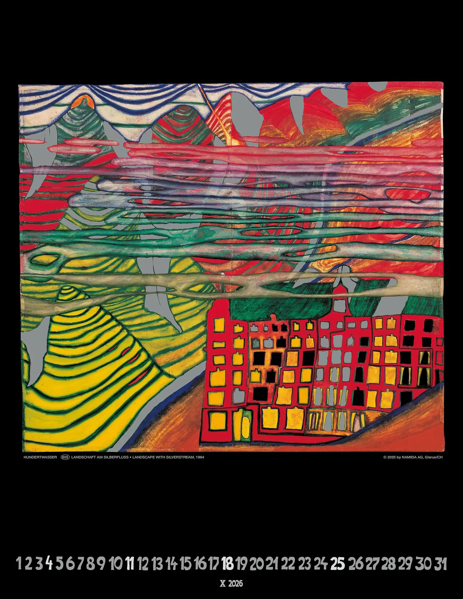 Bild: 9783910430242 | Hundertwasser Art Calendar 2026 | Wörner Verlag GmbH | Kalender | 2026