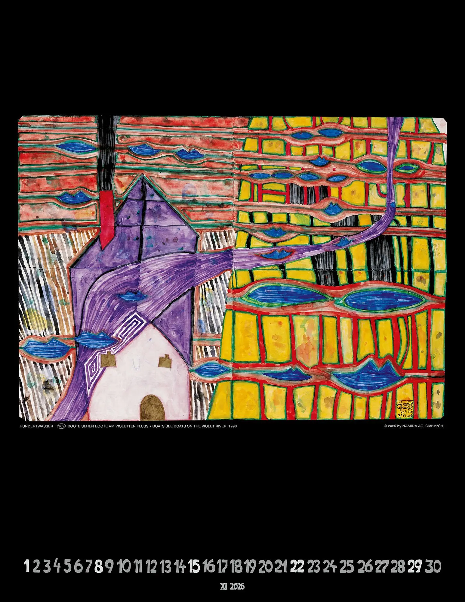 Bild: 9783910430242 | Hundertwasser Art Calendar 2026 | Wörner Verlag GmbH | Kalender | 2026