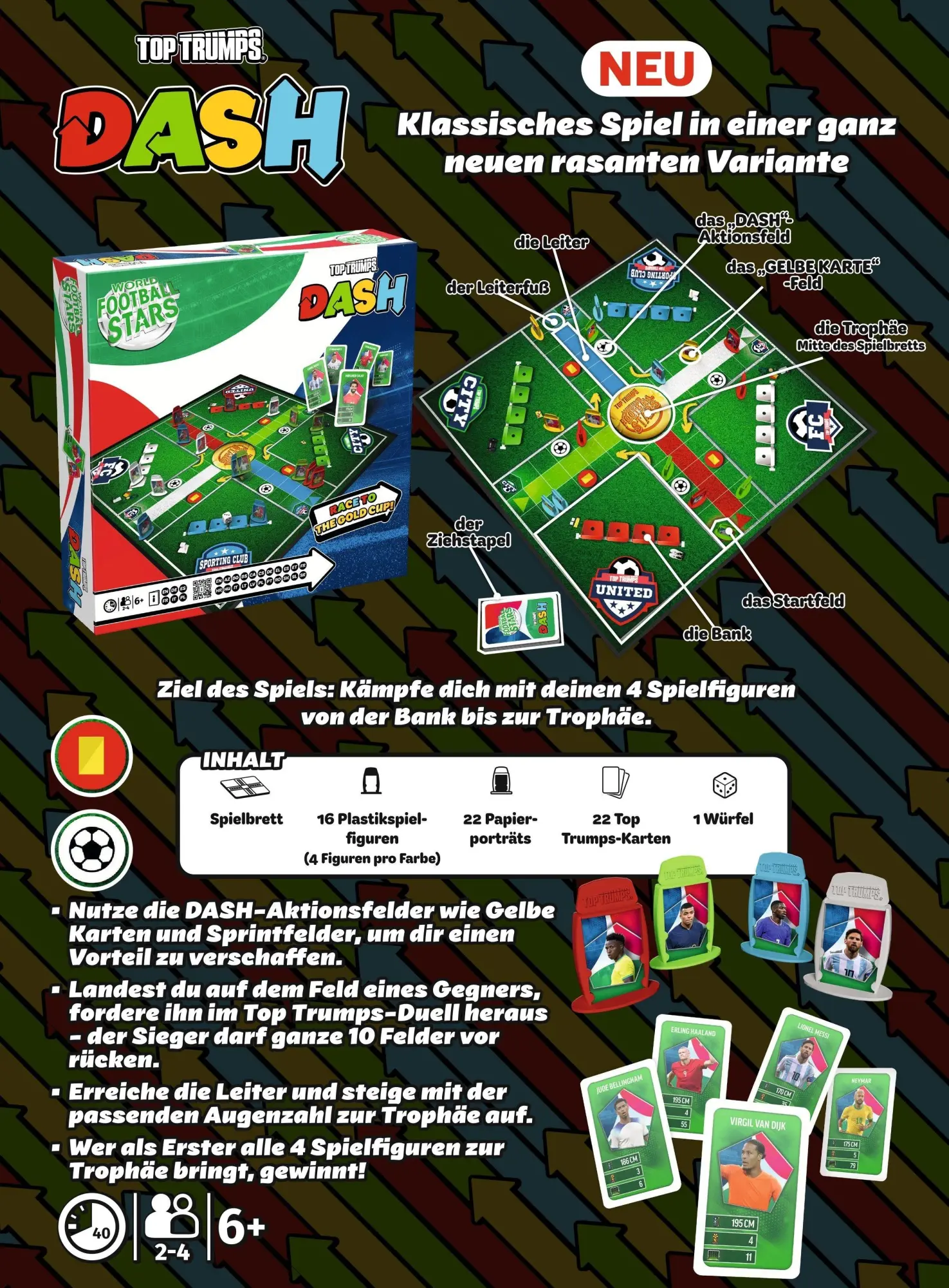 Bild: 5036905030342 | Top Trumps Dash Weltfussball Stars | Spiel | Deutsch | 2026