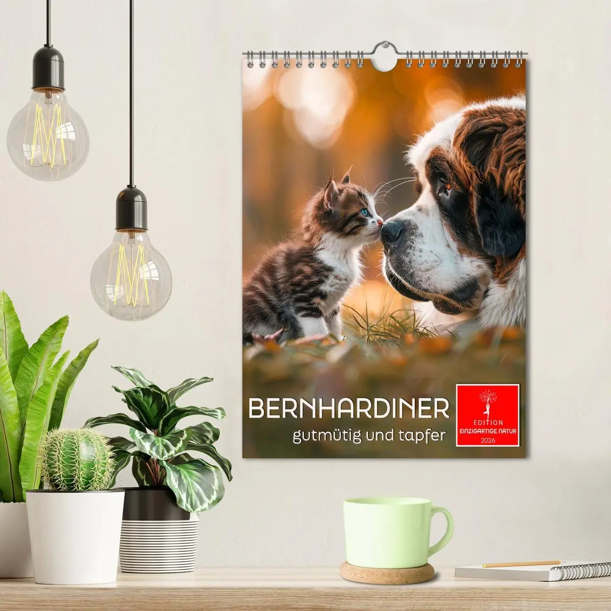 Bild: 9783516260342 | Bernhardiner - gutmütig und tapfer (Wandkalender 2026 DIN A4 hoch),...