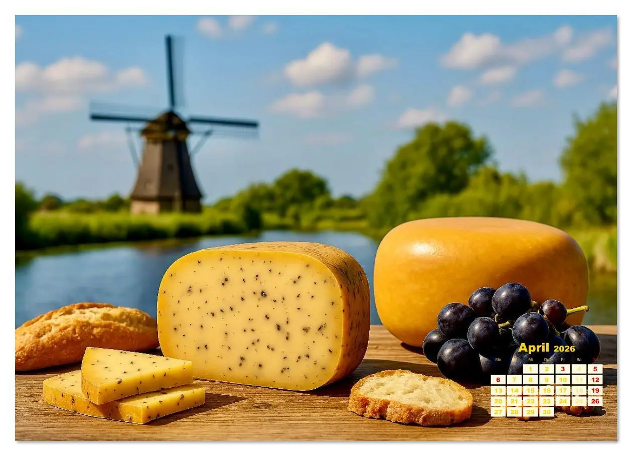 Bild: 9783516640342 | Käse aus aller Welt (Wandkalender 2026 DIN A3 quer), CALVENDO...