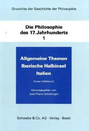 Cover: 9783796510342 | Allgemeine Themen. Iberische Halbinsel. Italien. Bd.1 | Schobinger