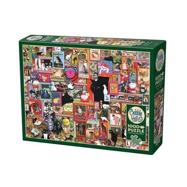Cover: 625012400442 | Cobble Hill Katzen Collage 1000 Teile | Spiel | In Spielebox | 3840044
