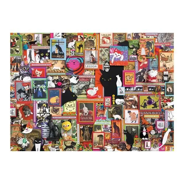 Bild: 625012400442 | Cobble Hill Katzen Collage 1000 Teile | Spiel | In Spielebox | 3840044