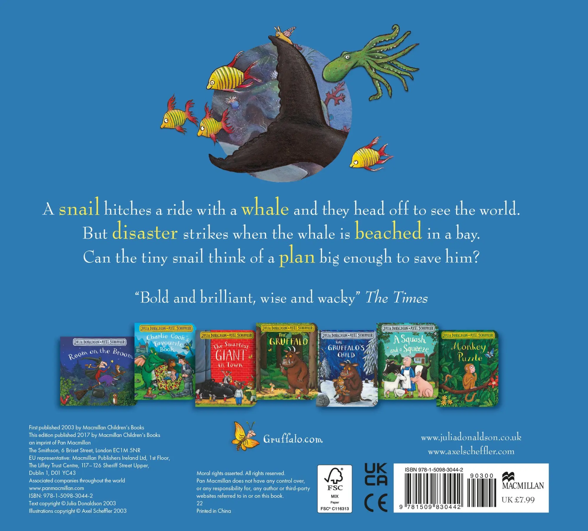 Bild: 9781509830442 | The Snail and the Whale | Julia Donaldson | Buch | Campbell Books