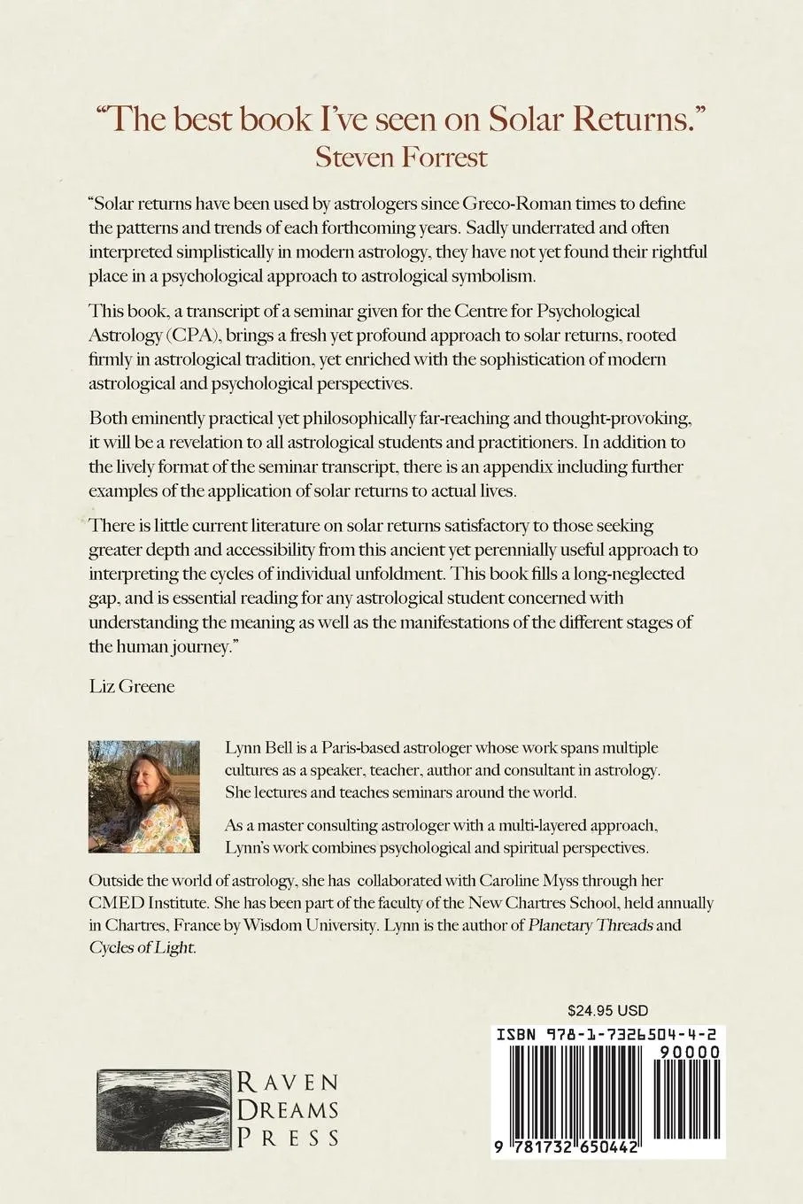 Rückseite: 9781732650442 | Cycles of Light | Exploring the Mysteries of Solar Returns | Lynn Bell
