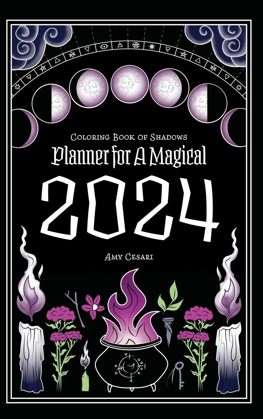 Cover: 9781953660442 | Coloring Book of Shadows | Planner for a Magical 2024 | Amy Cesari